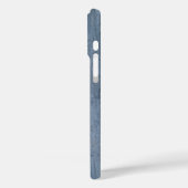 Blue Gray Marble Swirled -adjusts for all cases Case-Mate iPhoneケース (裏面 / 左)