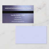 Blue Gray Metal Texture 名刺 (正面/裏面)