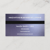 Blue Gray Metal Texture 名刺 (正面)