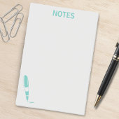 Blue & Gray Writerインクペンメモ帳 ポストイット