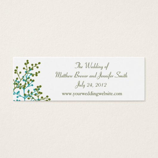 Blue & GreenのWeb結婚サイト情報カード (正面)