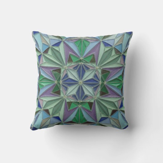 blue green accents クッション (裏面)