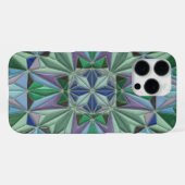 blue green accents iPhoneケース (裏面横)