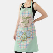 Blue Green and Pink Plaid  Grandma's Kitchen エプロン (インサイチュ)