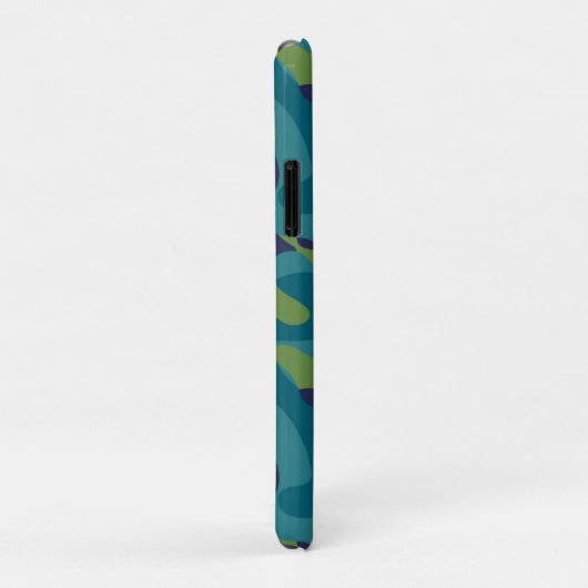 Blue Green and Teal Camo Abstract Case-Mate iPhoneケース (裏面/右)