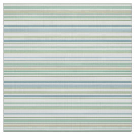 Blue Green and white stripes ファブリック