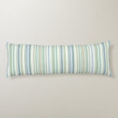 Blue Green and white stripes ボディピロー (裏面)