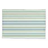 Blue Green and white stripes 枕カバー (裏面)