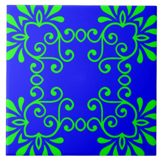Blue & Green Ceramic Tile タイル