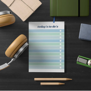 Blue Green Check List Today's To Do's ポストイット