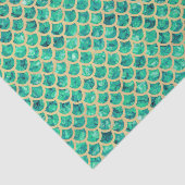 Blue Green Crushed Glass Mermaid Scales Decoupage 薄葉紙 (詳細)