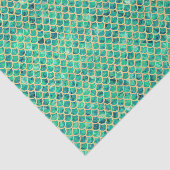 Blue Green Crushed Glass Mermaid Scales Decoupage 薄葉紙 (詳細)