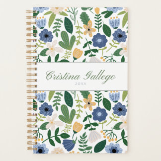 Blue & Green Flower Planner プランナー手帳