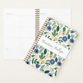 Blue & Green Flower Planner プランナー手帳 (ディスプレー)