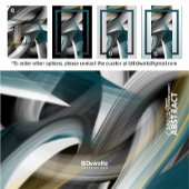 Blue Green Gold Black White Gray Abstract  キャンバスプリント