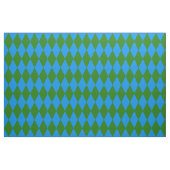 Blue Green Harlequin Checkered Design  ファブリック (ファットクウォーター)