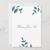 Blue Green Leaves and Light Berries 招待状 (正面)