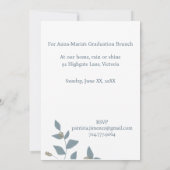 Blue Green Leaves and Light Berries 招待状 (裏面)