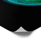 BLUE GREEN LIGHT VORTEX ポスター (角)