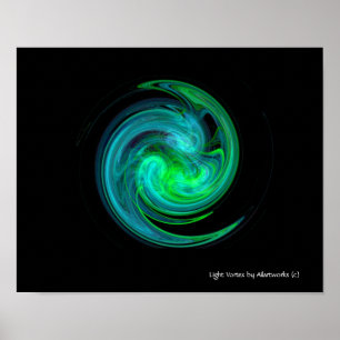 BLUE GREEN LIGHT VORTEX ポスター