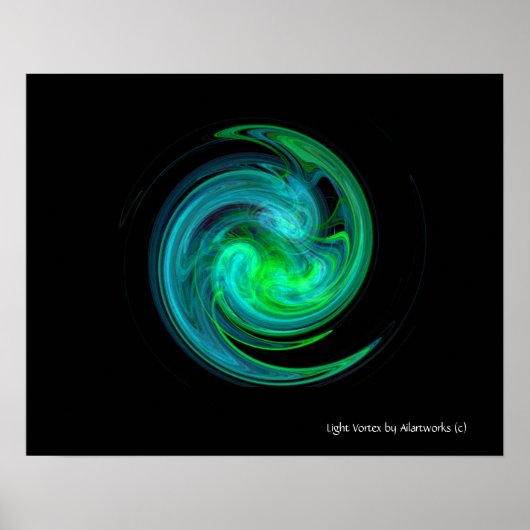 BLUE GREEN LIGHT VORTEX ポスター (正面)