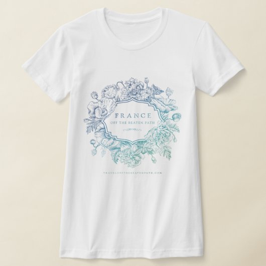 Blue-green logo t-shirt tシャツ (レイダウン)
