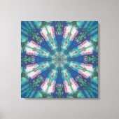 Blue/Green Mandala キャンバスプリント (正面)