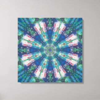 Blue/Green Mandala キャンバスプリント