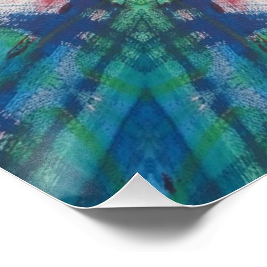 Blue/Green Mandala ポスター (コーナー)