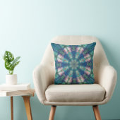 Blue/Green Mandala Cushion クッション (椅子)