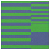 Blue Green Patchwork Stripes Design  ファブリック (クローズアップ)