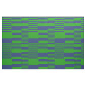 Blue Green Patchwork Stripes Design  ファブリック (ファットクウォーター)