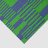 Blue Green Patchwork Stripes Design  薄葉紙 (詳細)