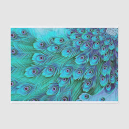 Blue Green Peacock Tissue Paper 薄葉紙
