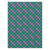 Blue Green Pink Checkered Pattern Design  テーブルクロス (正面)