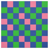 Blue Green Pink Checkered Pattern Design  ファブリック (見本)