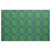 Blue Green Polka Dots Patchwork  ファブリック (ヤード)