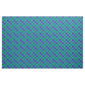 Blue Green Purple Checkered Pattern Design  ファブリック (ヤード)