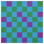 Blue Green Purple Checkered Pattern Design  ファブリック (見本)