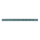 Blue Green Tartan Pattern Plaid Campbell Clan サテンリボン (正面)