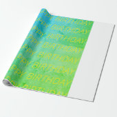 Blue/green tye-dye Wrapping Paper ラッピングペーパー (アンロールド)