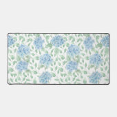 Blue Green Watercolor Wildflower デスクマット (正面)