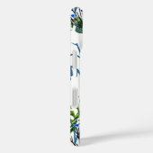 Blue Green Watercolor Wildflower  Case-Mate iPhoneケース (裏面 / 右)