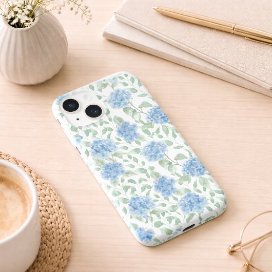 Blue Green Watercolor Wildflower Case-Mate iPhoneケース