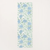 Blue Green Wildflower Watercolor ヨガマット (裏面)
