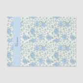 Blue Green Wildflower Watercolor 薄葉紙 (正面)