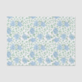 Blue Green Wildflower Watercolor 薄葉紙 (正面)