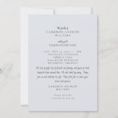 Blue Grey Photo Celebration of Life 招待状 (正面)