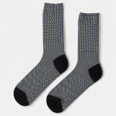 Blue Grid Socks for Bold Everyday Style ソックス (左)