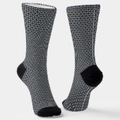 Blue Grid Socks for Bold Everyday Style ソックス (傾斜あり)